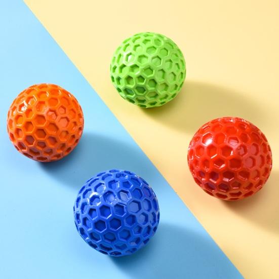 Tough Dog Chew Toy Indestructible Dog Chew Ball for Aggressive Chewers Interactive Squeaky Ball Toy for Large Medium Dogs