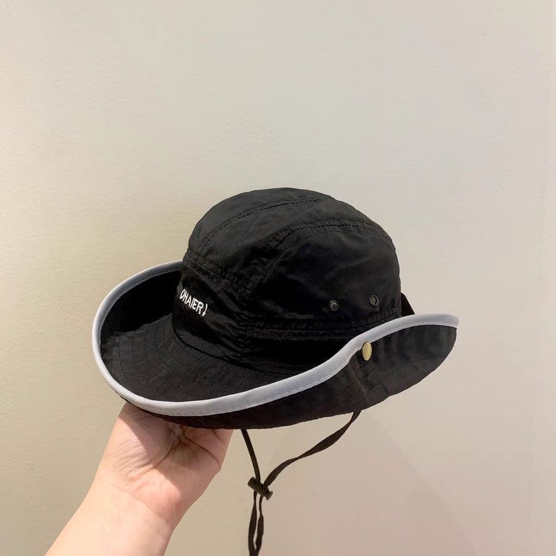Summer and Spring Baby Fisherman Cap Letter Solid Color Toddler Bucket Hat Outdoor UV Protection Kids Boys Girls Panama Sun Hats