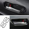For Toyota Corolla 2020-2024 Black Titanium Inner Door Handle Frame Trim 4pcs
