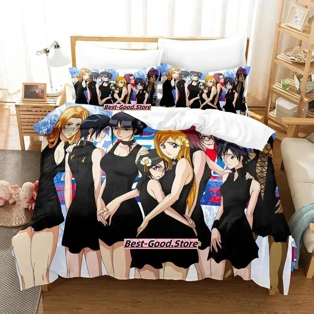 New Bleach Bedding Set Duvet Cover Sheet Printed Bed Set Pillowcase Bed Full Queen King Size Comforter Bedroom
