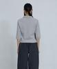 Uusoo Cotton Pique Long Sleeve Top_ Melange Gray