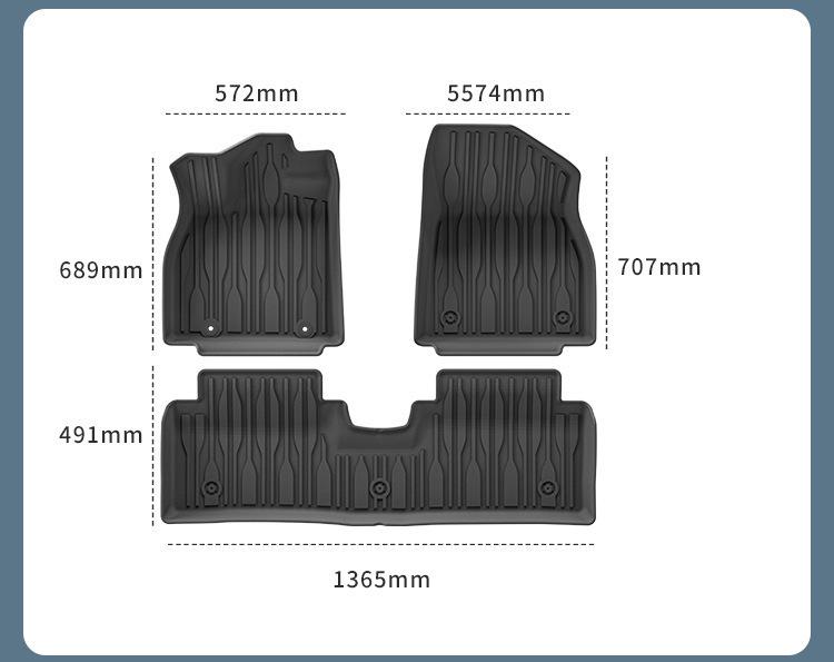 All-Weather TPE Floor Mats & Trunk Liner for 25 BYD Qin L EV Cars