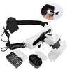 Headband Magnifier LED Light HeadMounted Head Loupe for Reading Embroidery Tattoo