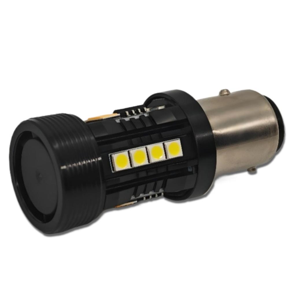 2 Pcs P21/5W LED Bulb 1157 12V No Error, Two Colors Off-Road