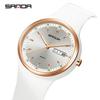 SANDA Top 6213 Male and Female Student Watches Casual Simple Dual Calendar Fashion Male and Female Student Quartz Watches