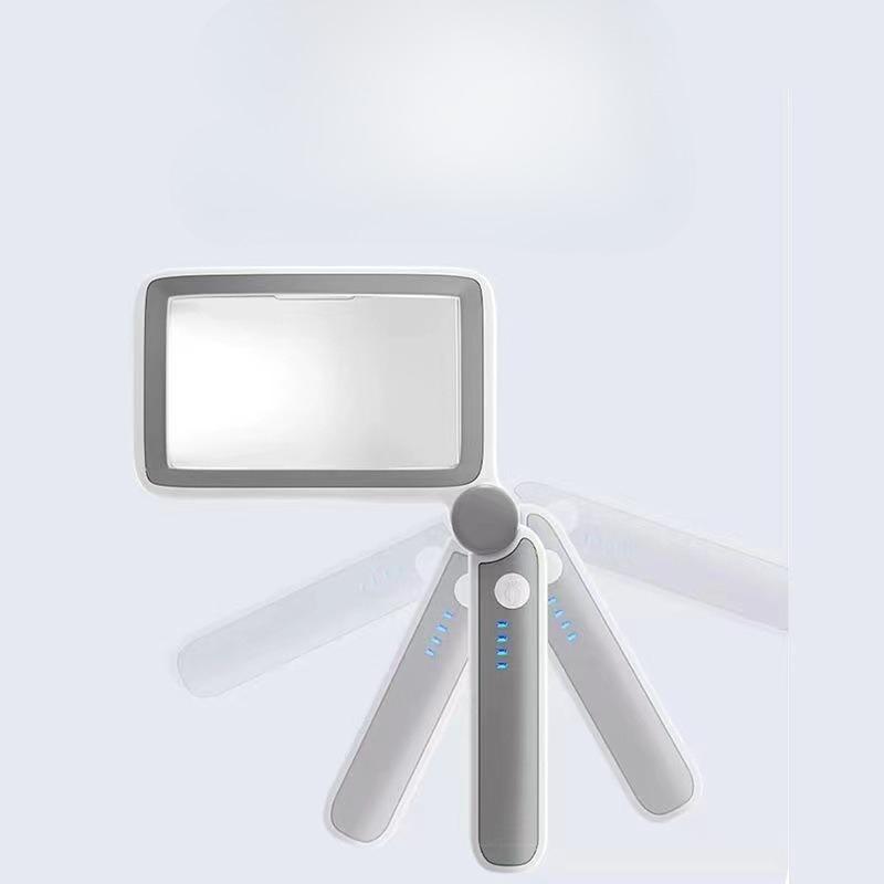 1 Adet Şarj Edilebilir Yüksek Güçlü Yüksek Çözünürlüklü El Tipi Katlanabilir Taşınabilir Yaşlı Okuma Büyüteci Elektronik Tamir Parçaları Cep Telefonu