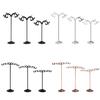 1 Set Shelf Display Rack Stand Holder Earrings Ear Stud Metal Organizer Storage Vintage Exquisite