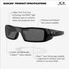 Oakley Sunglasses 0OO9014 GASCAN MATTE Size 60 BLACK, Japan, (Free Size)