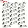 10/20/40pcs Heavy Duty Stainless Steel Corner Brace 90 Degree Angle Bracket for Furniture Wood Frame Reinforcement Silver