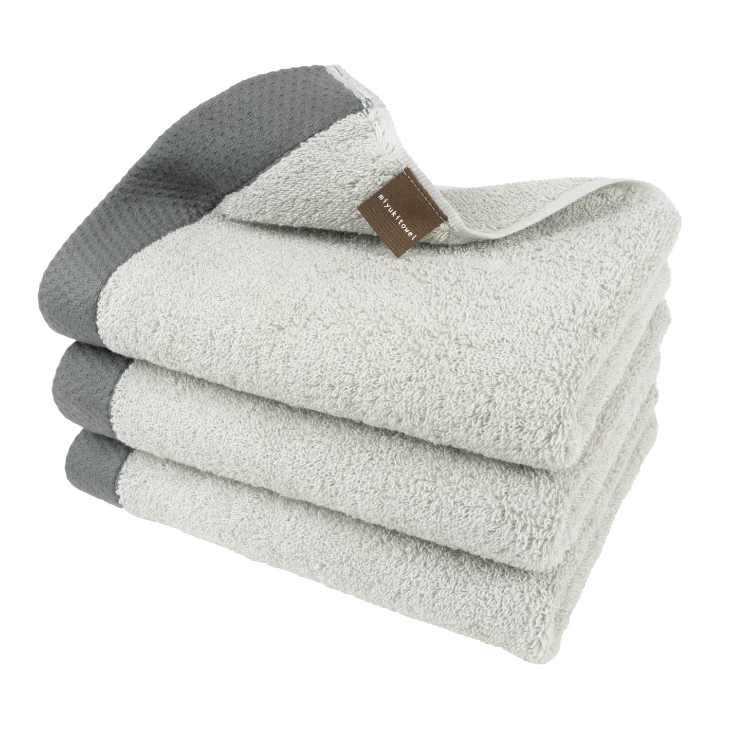 

OruTa Senshu Towel Face Towel 3-Piece Set: Thick, Fluffy, Gentle on Skin, Made in Japan, Royal Hotel Quality, Perfect for Single Living, 100% Cotton,