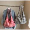 Leopard Print Corduroy One-Shoulder Tote Bag - Versatile, Large Capacity, and Fashionable