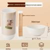 Eco-Friendly Disposable Rice Husk Bowl & Chopstick Set