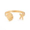 Fashion Exaggerated Starfish Conch Bracelet Bracelet Design Sense Metal Scallop Shell Open Bracelet
