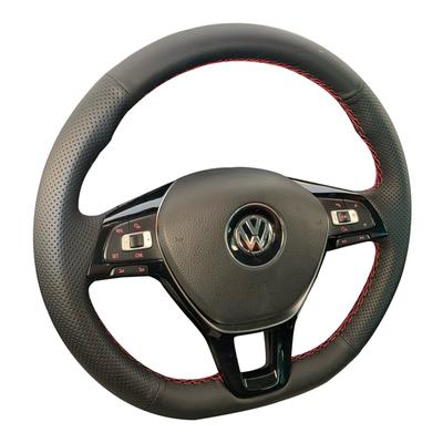 Auto potah opletu volantu černá umělá kůže pro Volkswagen VW Golf 7 Mk7 Touran Up Nové Polo Jetta Passat B8