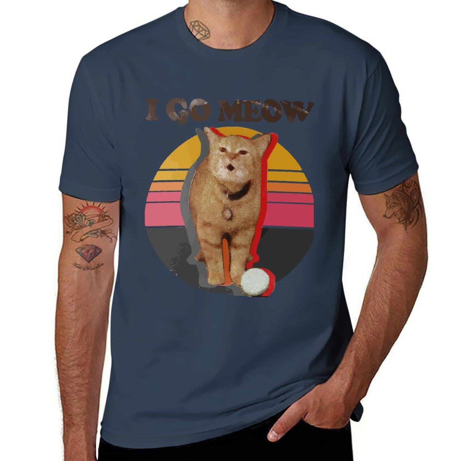 

man for luxury t shirt Meow I man shirts T-Shirt t printed go S