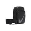 Nike Heritage Solid Color Logo Zipper Shoulder Crossbody Bag Unisex bags Black DB4696-010