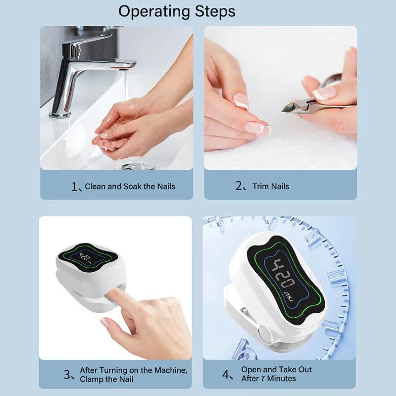 Portable Ultraviolet Nail Fungus Light Mini Phototherapy Lamp for Beauty and Health Nail Drying Device Personal Health Care