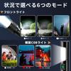 Svoko Flashlight Latest Enhanced Version Luminous Handheld Torch LED Light White and Red COB Work Light 6 Modes Dimming Maximum Illumination Distance