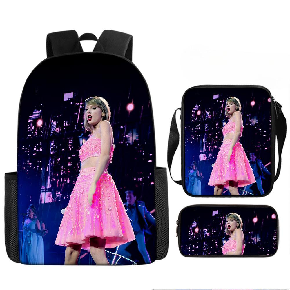 Taylorswift Taylor Swift Elementary School Bag Children'S Cartoon Backpack Anime Backpack Satchel