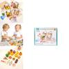 Wooden Simulation Boxed Fruit Bread Sea Food Vegetables Children Toys Set For Kids Imaginative Cooking Fun
