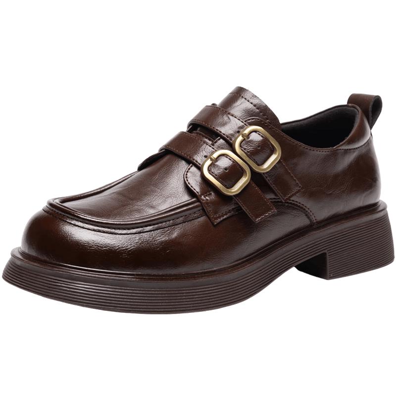 ZHR Women s Block Heel British Style Loafers EU 37