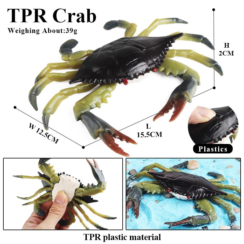 Oenux Squid Crab Octopus Frog Snails Lizard Animals Model Action Figures Anti Stress Relief Toy Kids Gift Fun Pressure Reduction