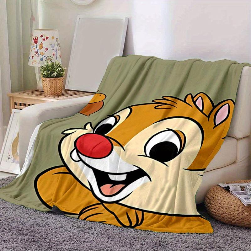 

1pc,Disney Chipmunk Acorn Throw Blanket Cute Cartoon Animal Home Decorative Blankets for Couch, Sofa, Bed, Car, Travel, Camping, Office Nap, Gift 80cmx120cm