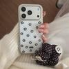 Korean Floral Lanyard Case for iPhone 17, 16 Pro Max, 15, 14 - New Model