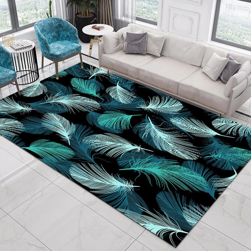 

Современный ковер Спальня Прикроватные коврики Ретро Абстрактный Градиент Печатный ковер Кухня Ванная Нескользящий 120 * 160cm