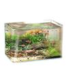 Large High-Transparency Gold Crystal White Fish Tank for Living Room, Office, or Hotel Lobby