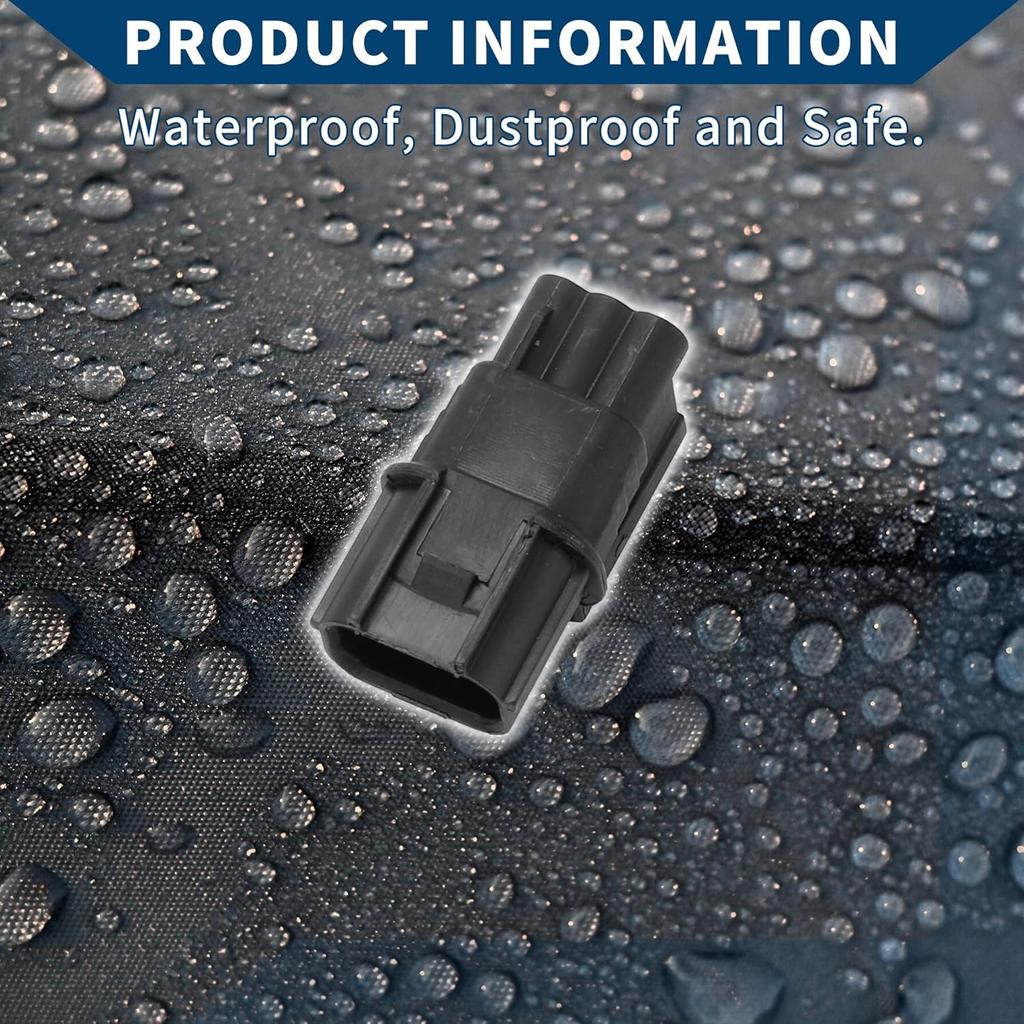 Ignition Coil Connector Plug for Honda for Acura/Inner Male Wire Terminal Connector/Waterproof Plastic 1mm Series / 1 Set Black 3 Pin