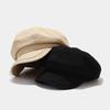 Korean Style Newsboy Hat With Round Crown And Cotton Material For Winter Outdoor Use