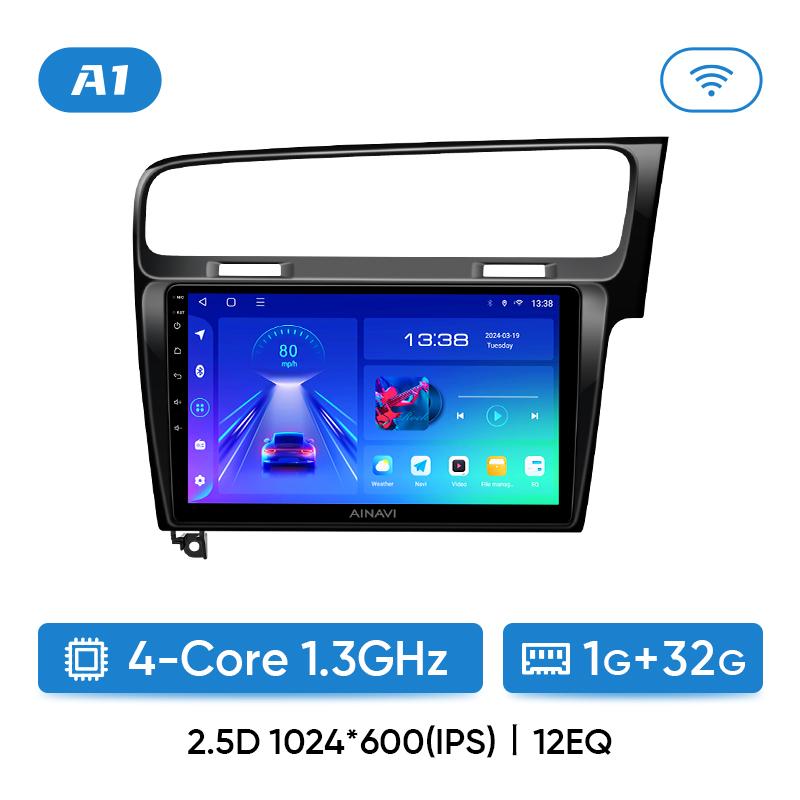 

Автомобильное радио Ainavi для Volkswagen VW Golf 7 MK7 GTI 2012-2021 с правым рулем RHD Carplay Android Auto Stereo Video Player 2 Din