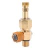 Brass 5000Psi M18x1.5 High Pressure Switch Valve with Gold 8mm Female Connector for CO2 Inflatable