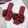 Bow Tie, Beach Sandals, Women's Slippers, Plus Size Flat Shoes, Sandals
