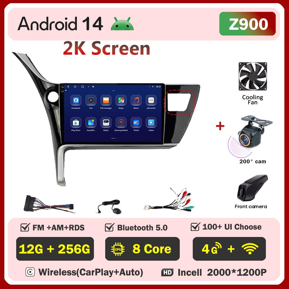 For Toyota Corolla 11 Auris E180 2017 2018 2019 Carplay Auto Screen Wireless Android Auto Car Intelligent Systems AutoMotive DSP