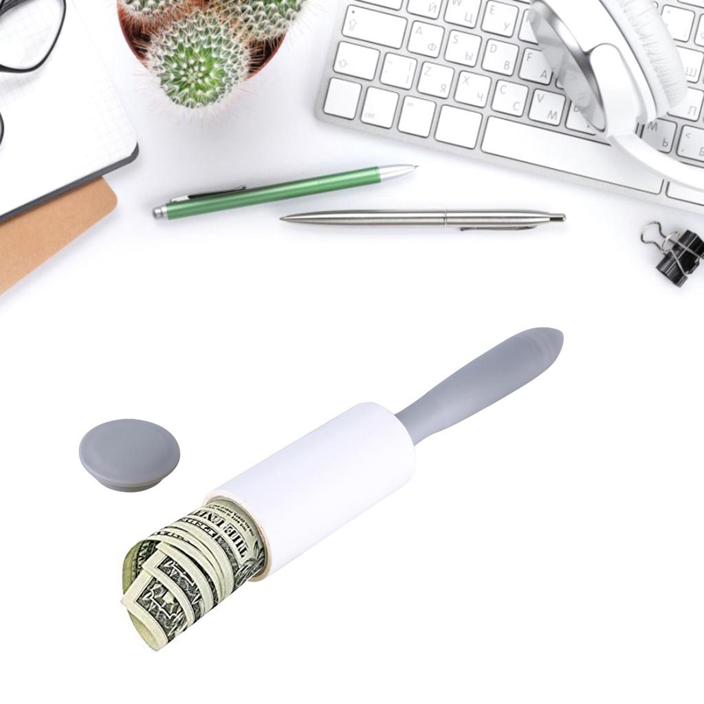 Money Stash with Secret Compartment Practical Lint Roller Shaped Jewelry Storage Box Travel Friendly Cash Container