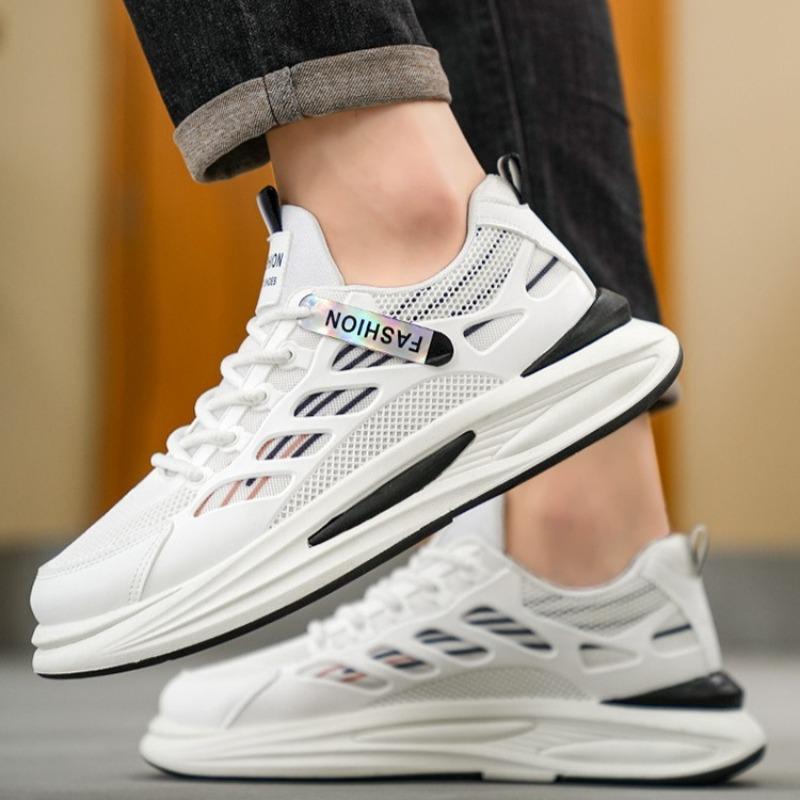 Fashion Men's Sneakers Breathable Mesh Shoes Lace Up Vulcanized Shoes Tennis Training Shoes for Men Sport Running Shoe Zapatillas Hombre