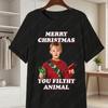 Home Alone Movie Cotton Unisexs TShirt Funny Kevin McCallister  Gang Facepalm Print Tees Christmas Short Sleeve Casual Shirts