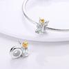 Copper Angel Baby Charms Zirconium Heart Shape Angel Wings Dangle Beads Fit Bangle Bracelet Necklace Diy Jewelry Marking