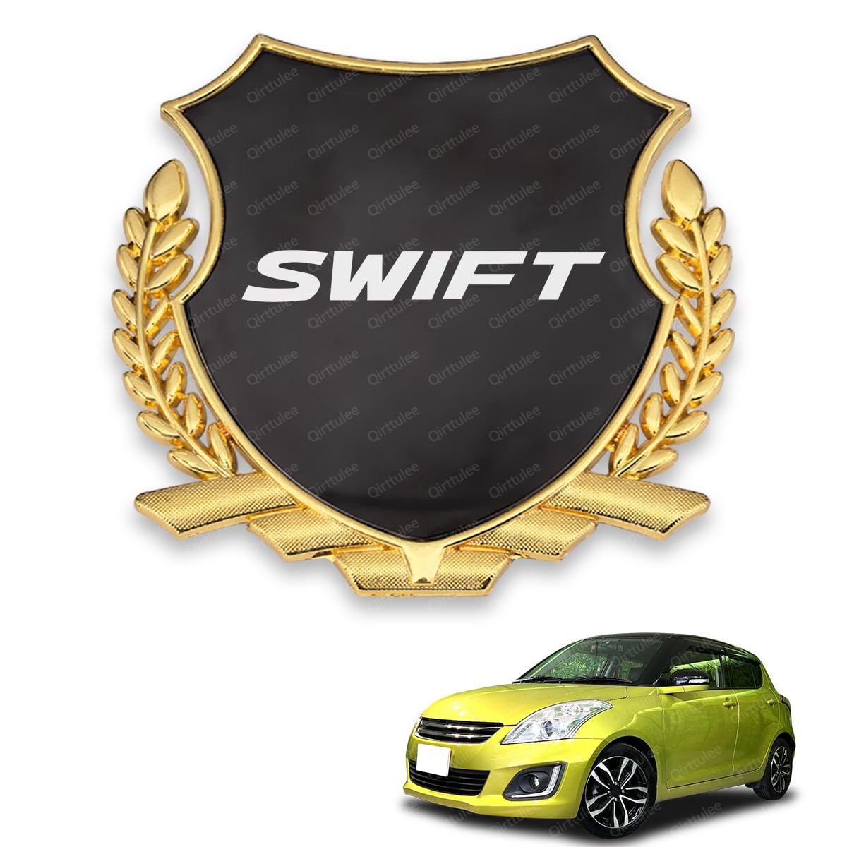 

Металлическая эмблема автомобиля Swift Эмблема Swift SWIFT ZC33S/13S/53S/C83S Наклейка Декаль Логотип автомобиля Декоративная наклейка (Серая зеркальная поверхность, Свифт) Swift серый