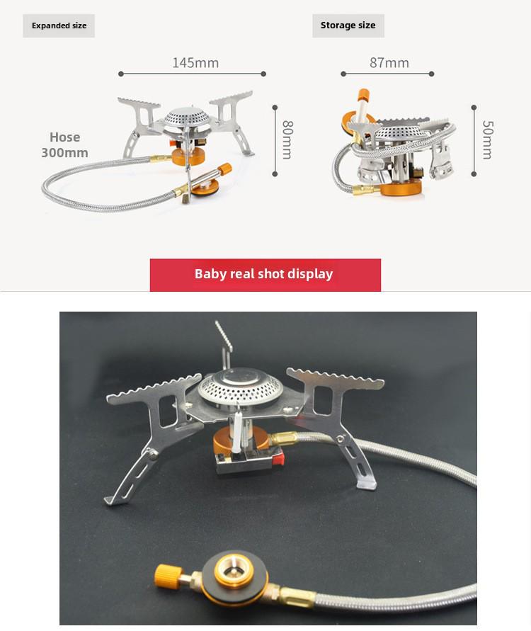 Portable Windproof Camping Stove with Electronic Ignition
