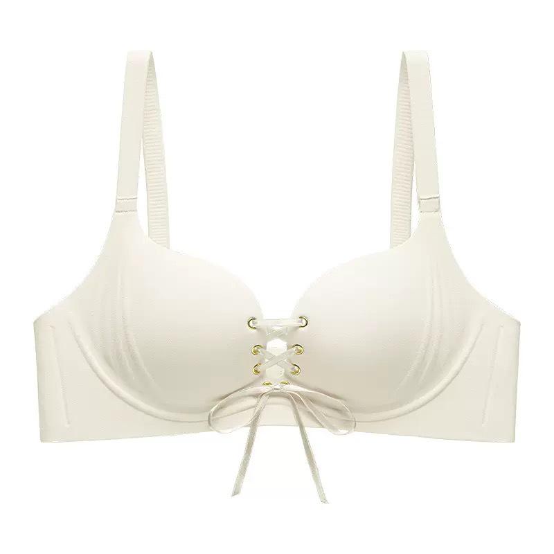 Smooth Seamless Strappy Push-Up Bra: Wirefree Support for Small Chests