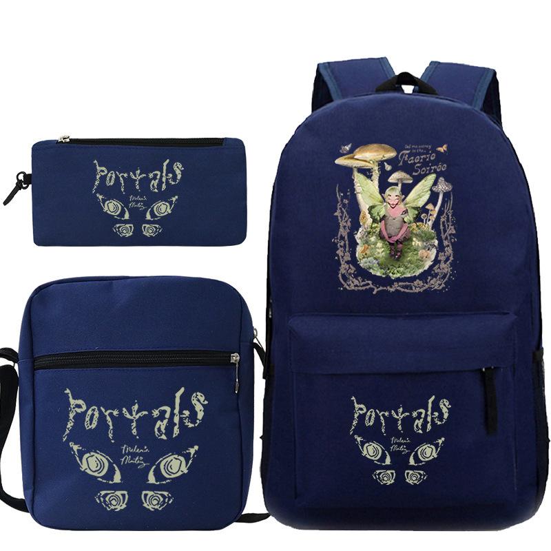 Popular Singer Peripheral Backpack Pencil Case Student Schoolbag Three-piece Set