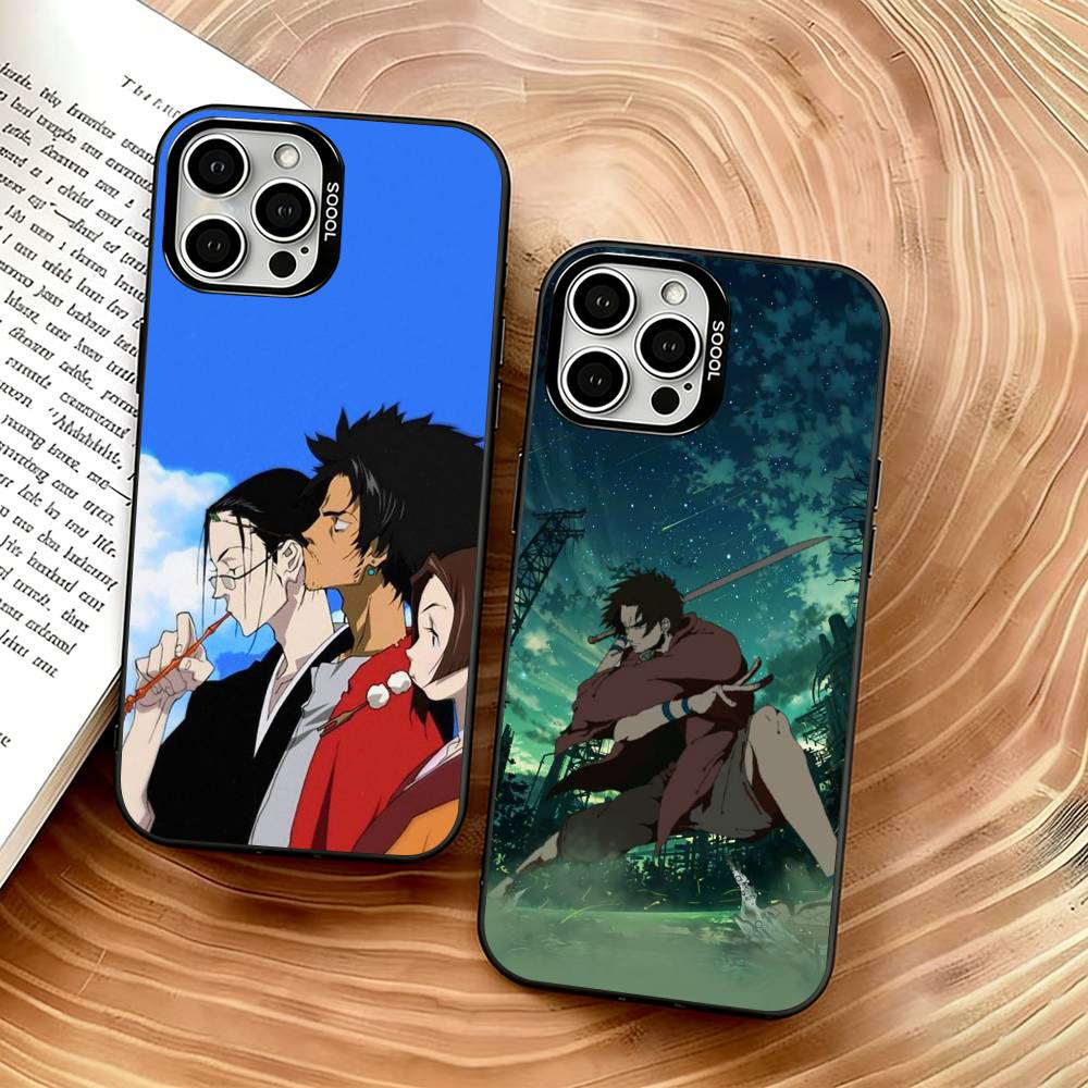 Samurai Champloo Phone Case For iPhone 17,16,15,14,13,12,11 Plus,Pro Max,XS,Colorful Silver Black Cover