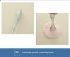 Portable Slim Waist Rhinestone Makeup Brush with Nylon Bristles