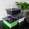 3Pcs/Set 12 Cell Seed Starter Kit Starting Plant Propagation Tray Dome Gardening