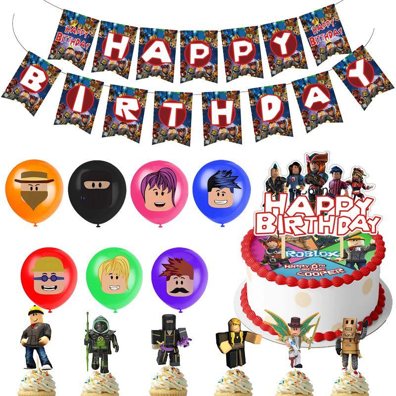 Birthday Boys Kids Party Supplies Decor Suit Banner Balloon Cake Topper