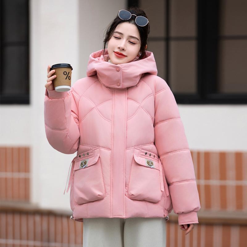 Short hooded casual fashion bread clothes cotton clothes women's winter new hooded cold clothes cotton clothes jacket women