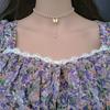 Super Immortal~ French Gentle Girly Style Retro Fashion Collarbone Chain, Simple Butterfly Pendant Pearl Tassel Necklace